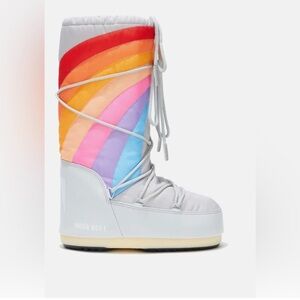 Moon Boot Icon Tall Rainbow Snow Boots 10/11.5